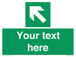 Custom Arrow Top Left Sign